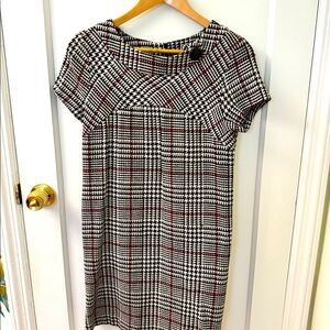 Somme Wool Dress - Size 4 - Black, Red & White